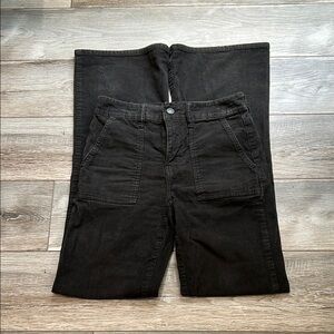 American Eagle Outfitters Black Flare Wide Leg Denim